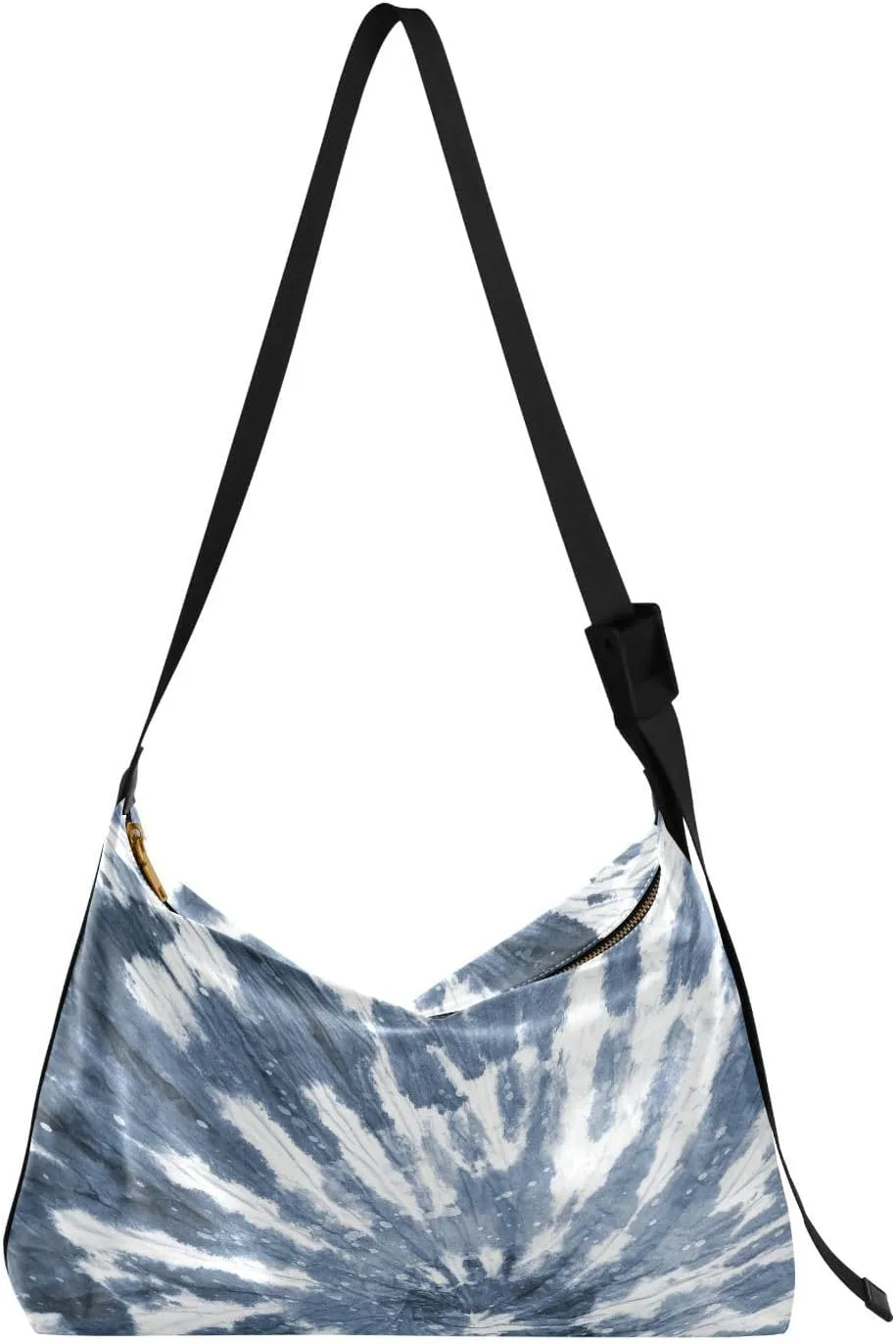 Tie Dye Pattern Hobo Crossbody Bags for Women Leather Large Shoulder Bag Cross Body Trendy Womens Tote Bags Handbag for Travel Shopping