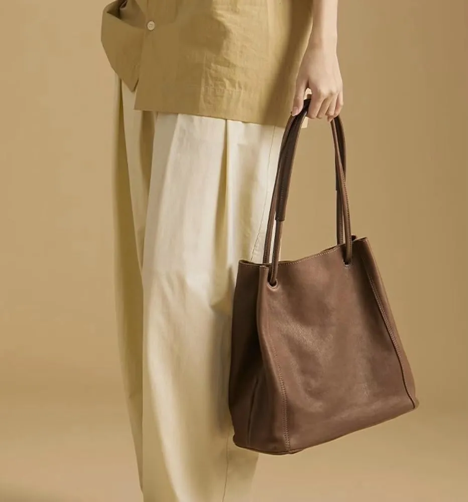 Vegan Leather Shoulder Bag Womens Tote Handbag Satchel Crossbody Purse Slouchy Bag Travel Work Bag