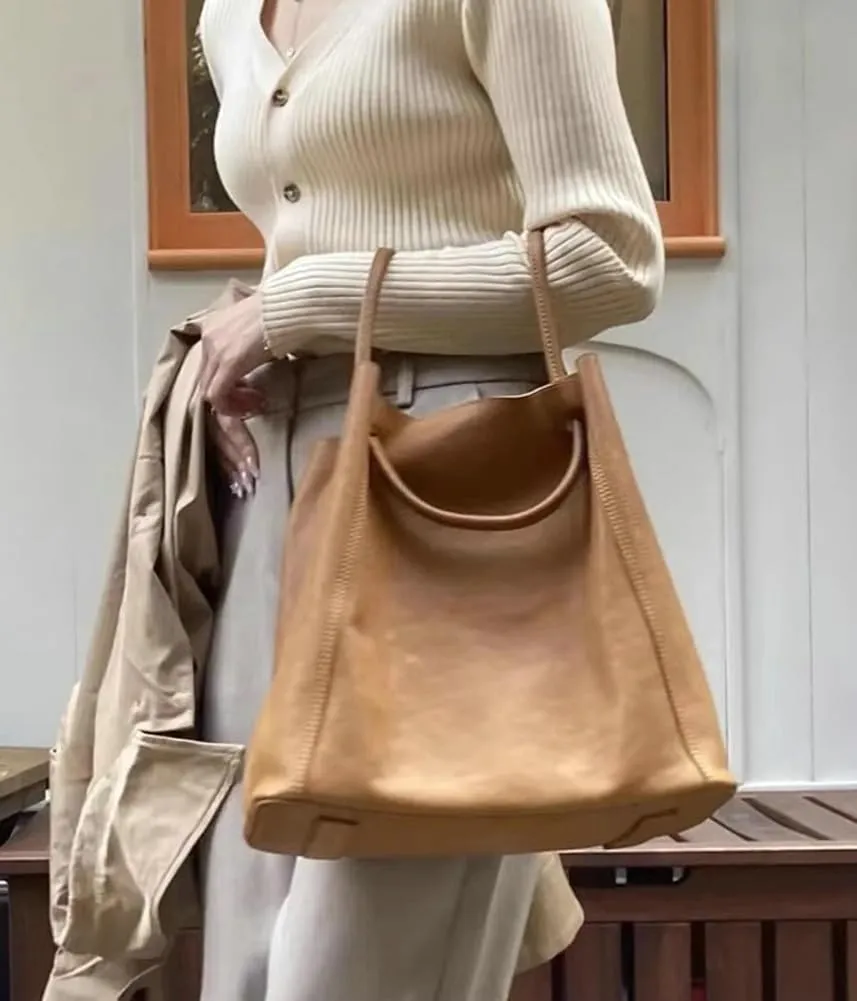 Vegan Leather Shoulder Bag Womens Tote Handbag Satchel Crossbody Purse Slouchy Bag Travel Work Bag