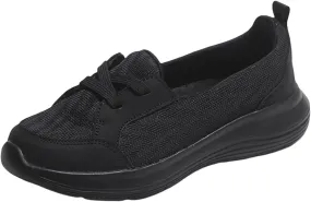 Women Casual Walking Shoes Orthopedic Arch Support Breathable Slip on Non-Slip Comfort Loafers Mesh Low Top Casual Soft Sole Sneakers Flats Wide Width Boat Shoes Support Work Loafer