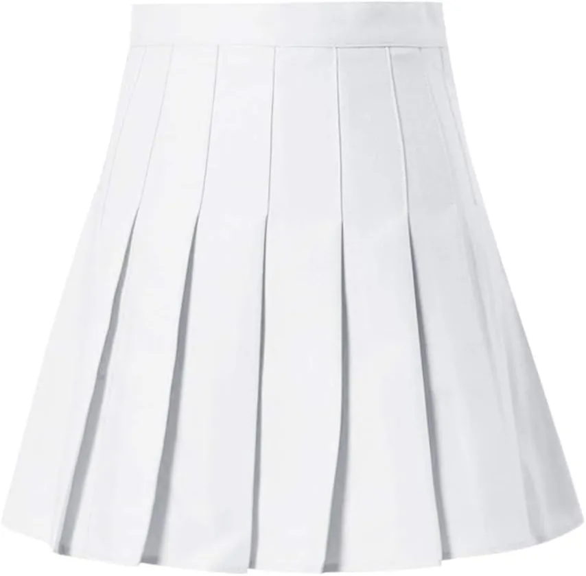Women Cute Mini Pleated Skirt Summer Preppy Girl Y2k A-Line Skirts Casual Sexy High Waist Tennis Skater Short Skirt