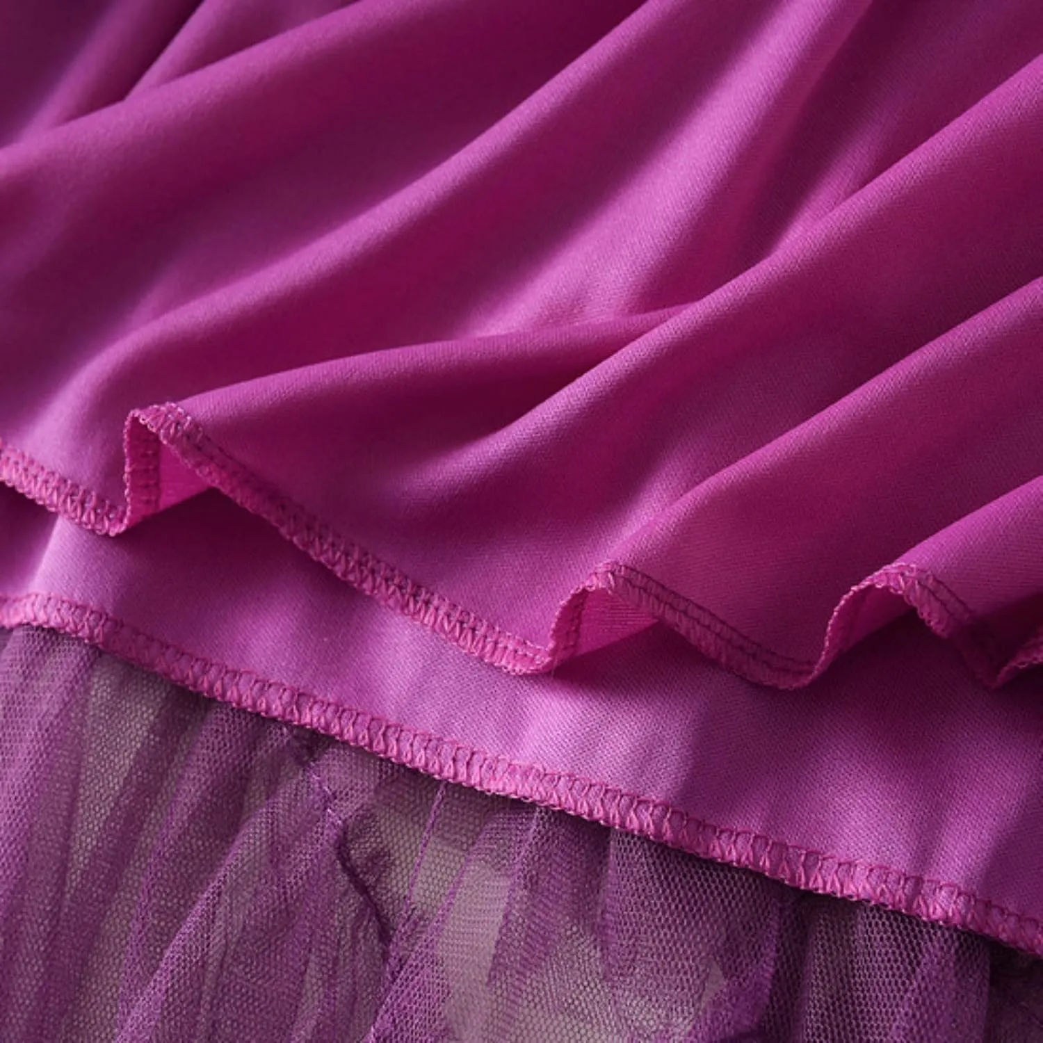 Women Mesh Layered A-Line Skirt Summer High Waist Party Skirt Elegant Mesh Patchwork Tulle Tutu Midi Skirt