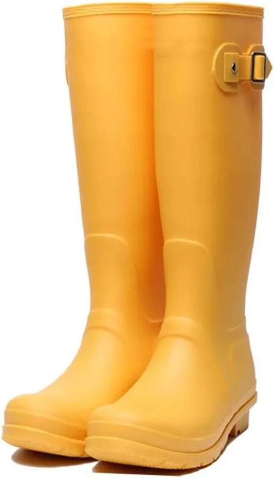 Women Waterproof Rain Boots Knee-High Rubber Rainboots Rain Shoes
