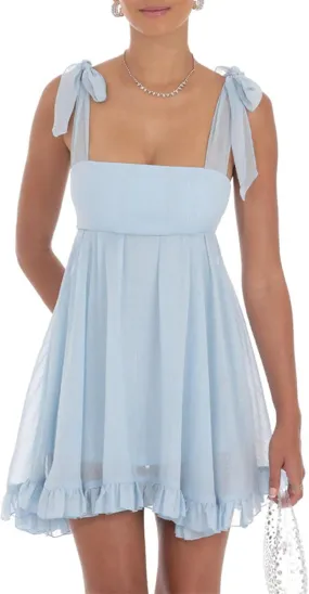 Womens 2025 Summer Floral Mini Dress Sleeveless Ruffle Backless Short Flowy Vacation Spaghetti Strap Dress