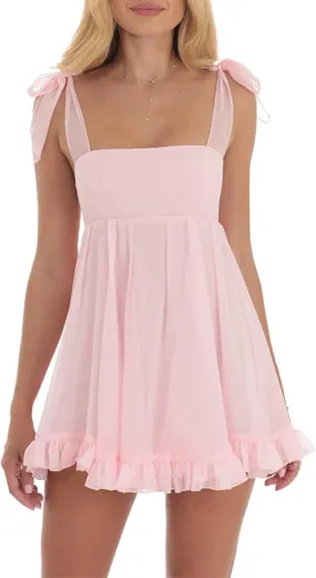 Womens 2025 Summer Floral Mini Dress Sleeveless Ruffle Backless Short Flowy Vacation Spaghetti Strap Dress