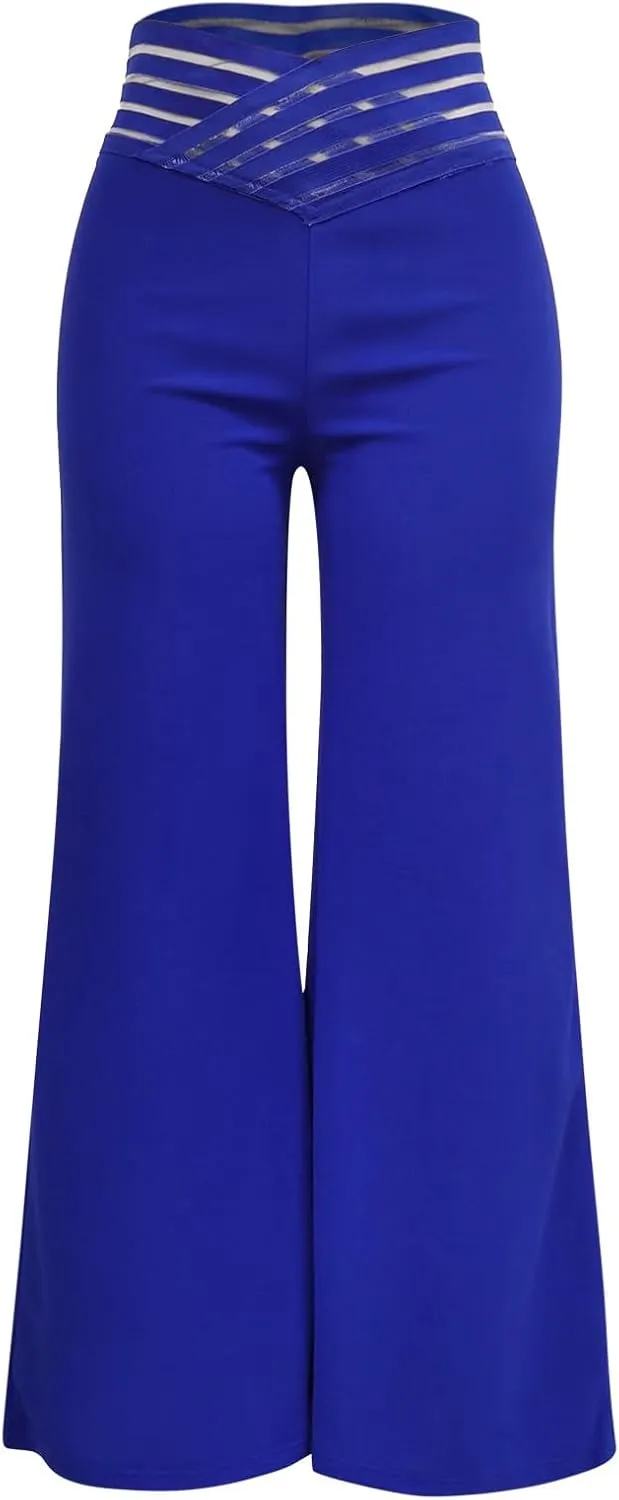 Womens Bootcut Yoga Pants - Flare Leggings for Women High Waisted Crossover Workout Lounge Bell Bottom Dress Pants