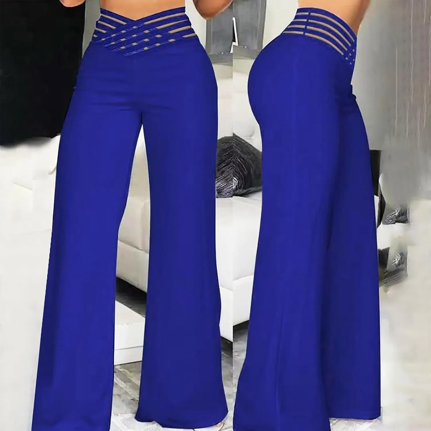 Womens Bootcut Yoga Pants - Flare Leggings for Women High Waisted Crossover Workout Lounge Bell Bottom Dress Pants