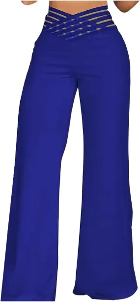 Womens Bootcut Yoga Pants - Flare Leggings for Women High Waisted Crossover Workout Lounge Bell Bottom Dress Pants