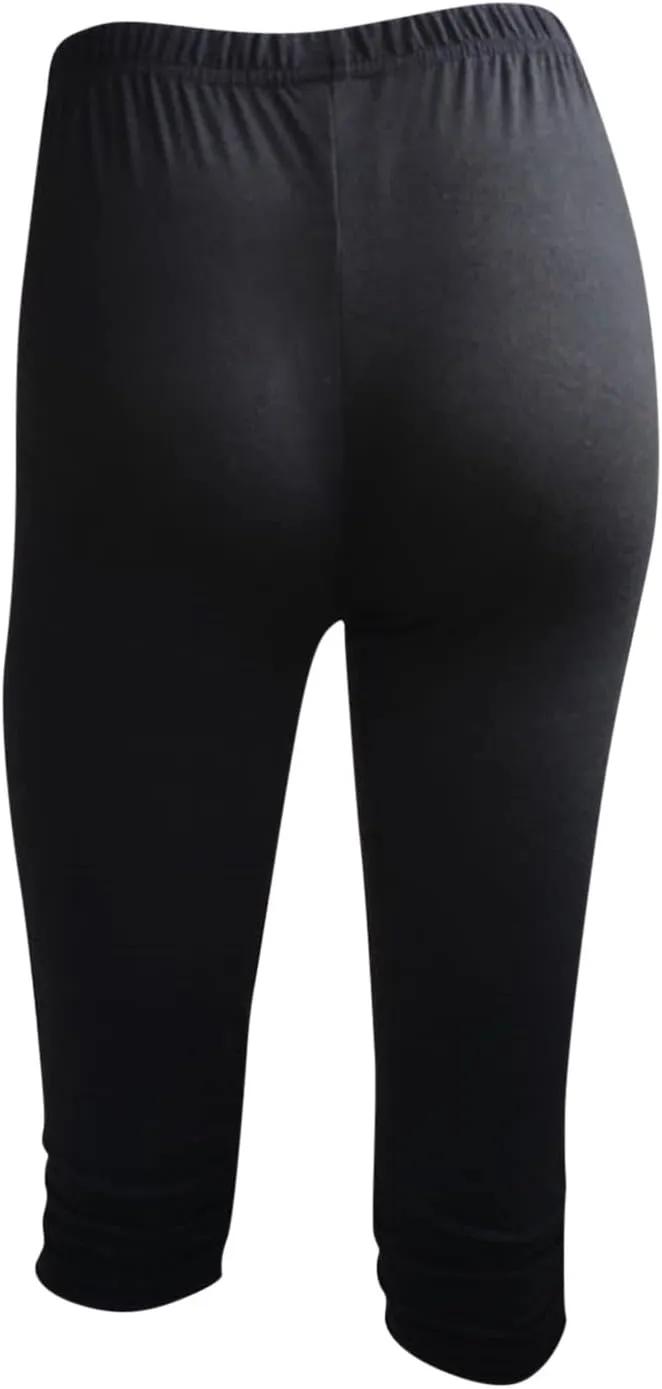 Womens Capri Leggings Yoga Pants High Waist Cropped Trousers 3/4 Length Leggings Pant Sports Workout Gym Sweat Pants
