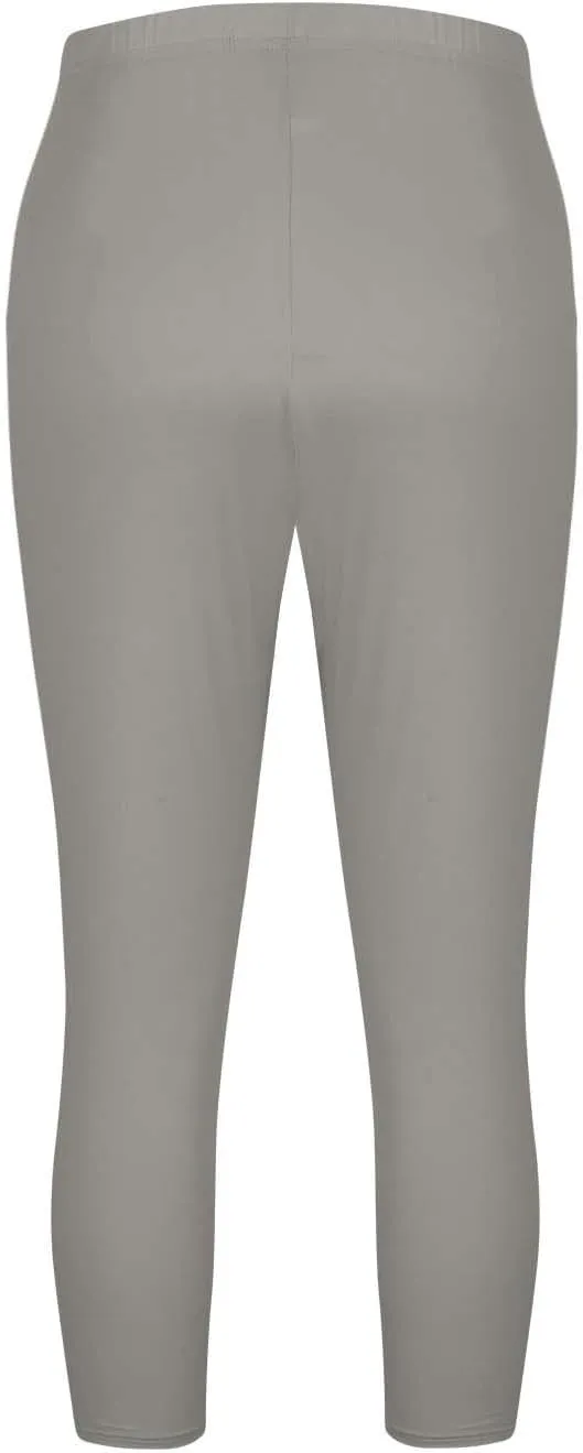 Womens Capri Pants Plus Size Stretch Knee Length Leggings Elastic Waist Casual Summer Solid Color Pull On Capris 2025