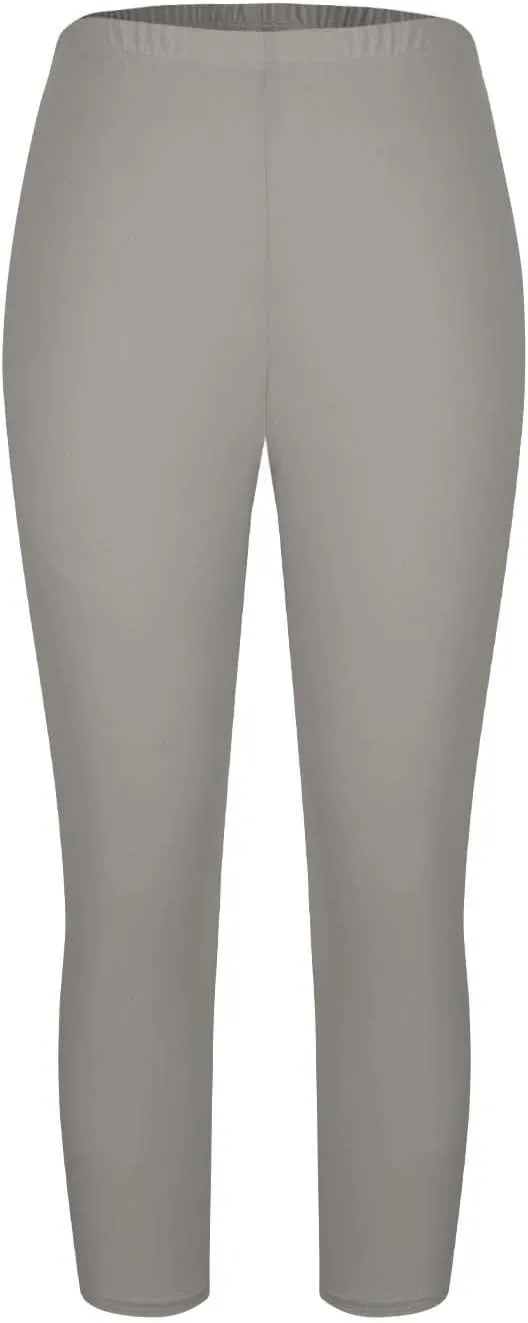 Womens Capri Pants Plus Size Stretch Knee Length Leggings Elastic Waist Casual Summer Solid Color Pull On Capris 2025