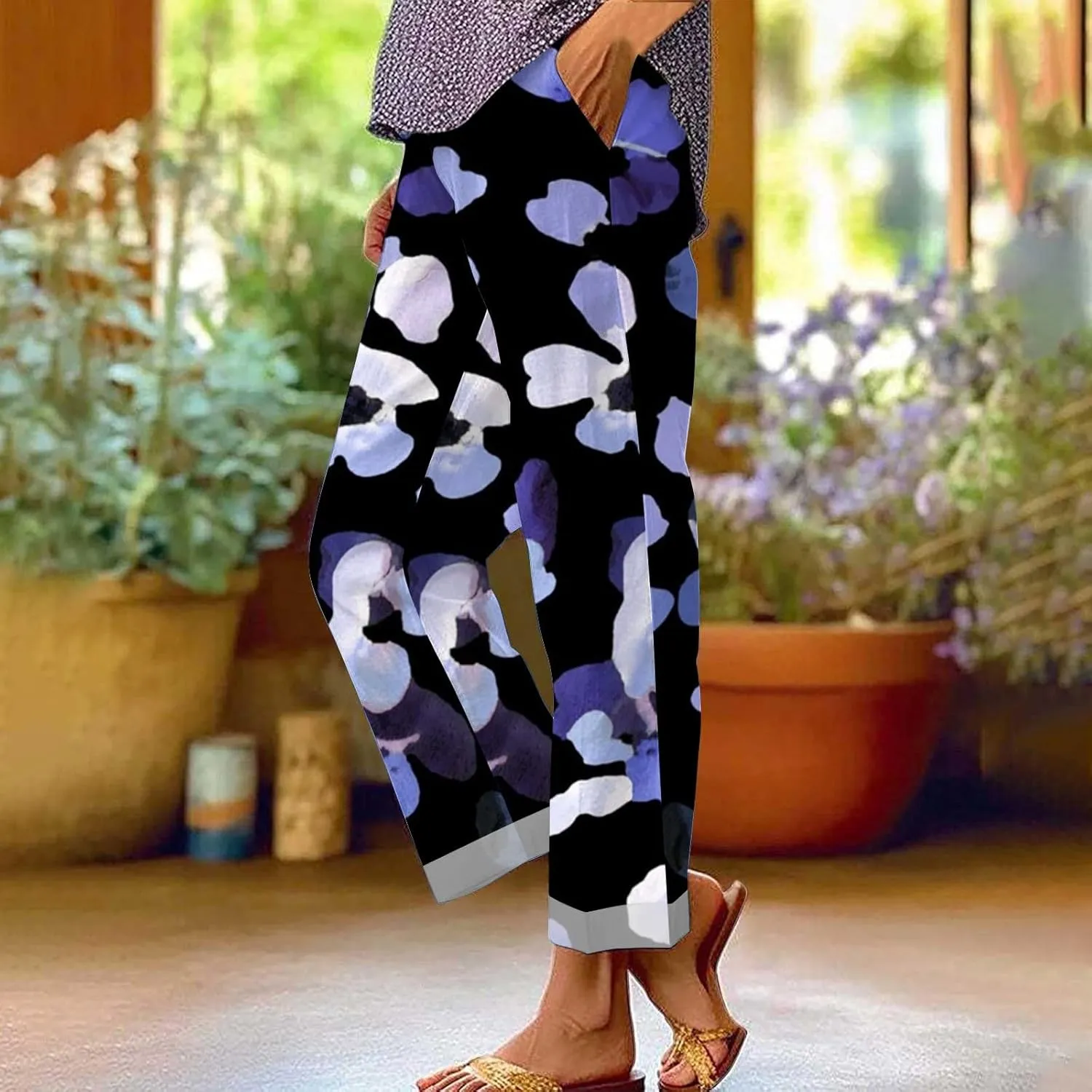 Womens Casual Linen High Waist Pants Pants Beach Travel Vacation Outfits Womens Linen Wide Leg White Flowy