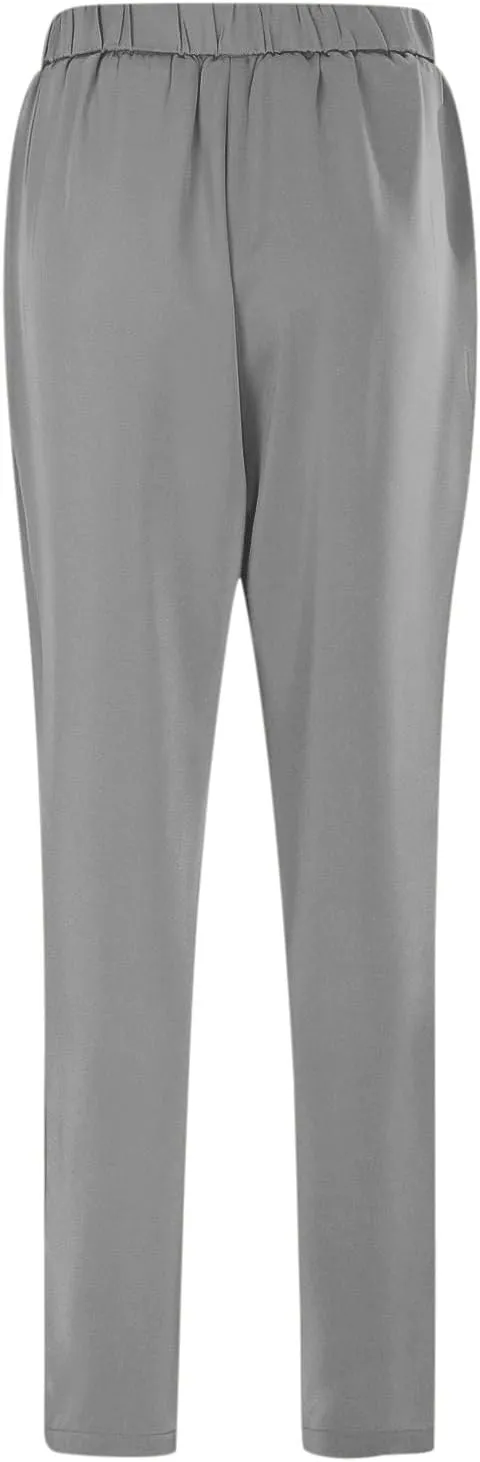 Womens Casual Pants High Waisted Satin Silk Stretchy Loose Office Slacks Wide Leg Lounge Work Trousers with Pockets