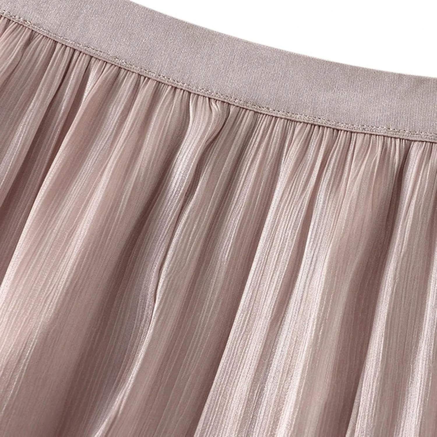 Women's Chiffon Flowy Long Skirt Asymmetrical Hem Elastic Waist Beach Skirts Lightweight Summer Casual Maxi Dress