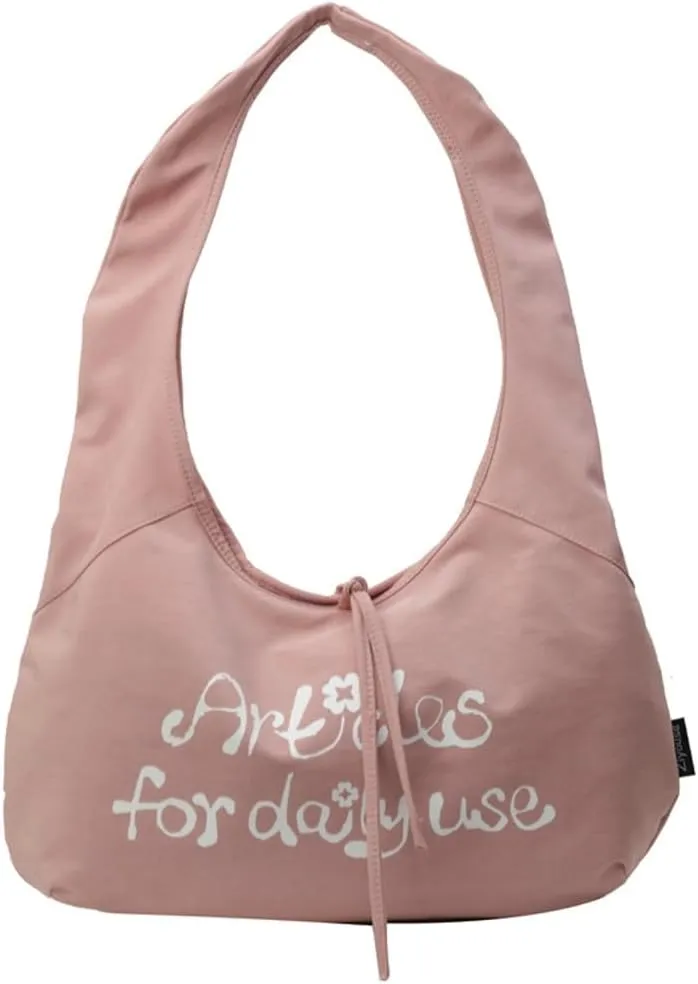 Womens Cute Shoulder Bag Canvas Hobo Bags Slouchy Top Handle Handbag Purse Retro Work Tote Bag