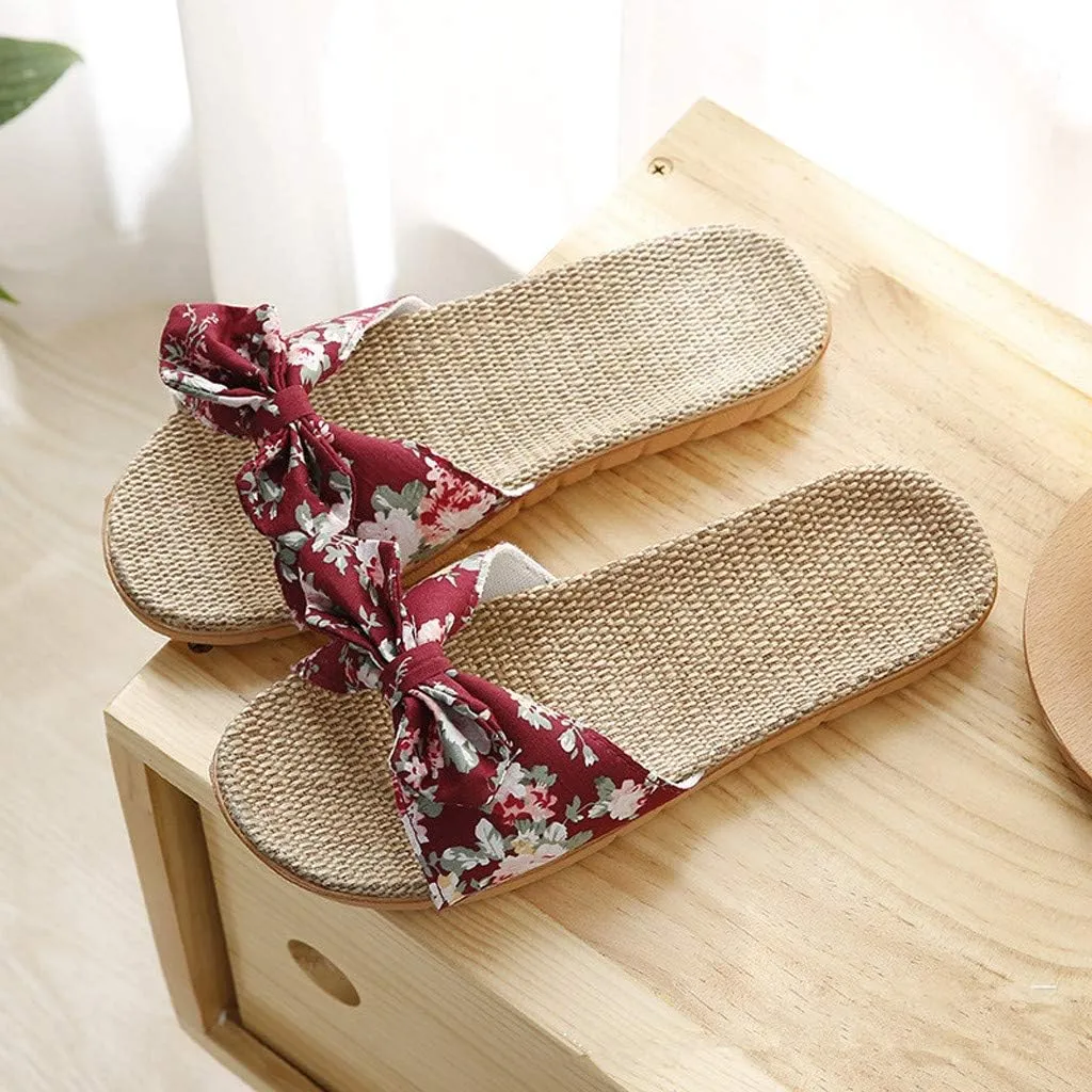 Women's Flat Sandals Women Bohemian Pearl Crystal Flat Sandals White Sandals Open Toe Slingback Shoes