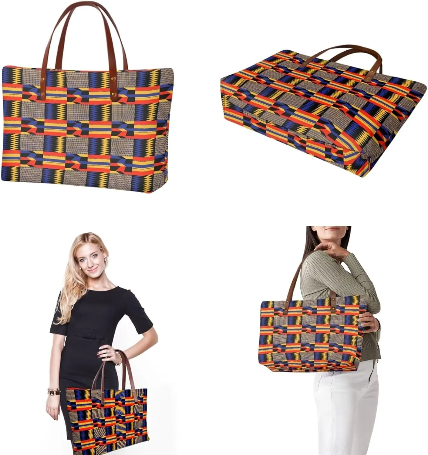 Womens Handbag with Matching Wallet, 2PCS Tote Bag Top Handle Purse Hobo Bag
