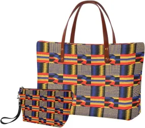 Womens Handbag with Matching Wallet, 2PCS Tote Bag Top Handle Purse Hobo Bag