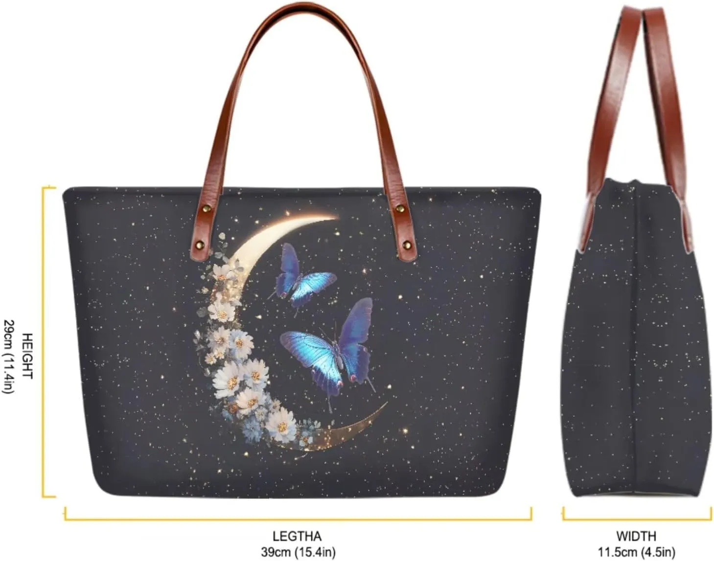 Womens Handbag with Matching Wallet, Large Top Handle Purse Shoulder Tote Bag with PU Clutch Wallet Purse