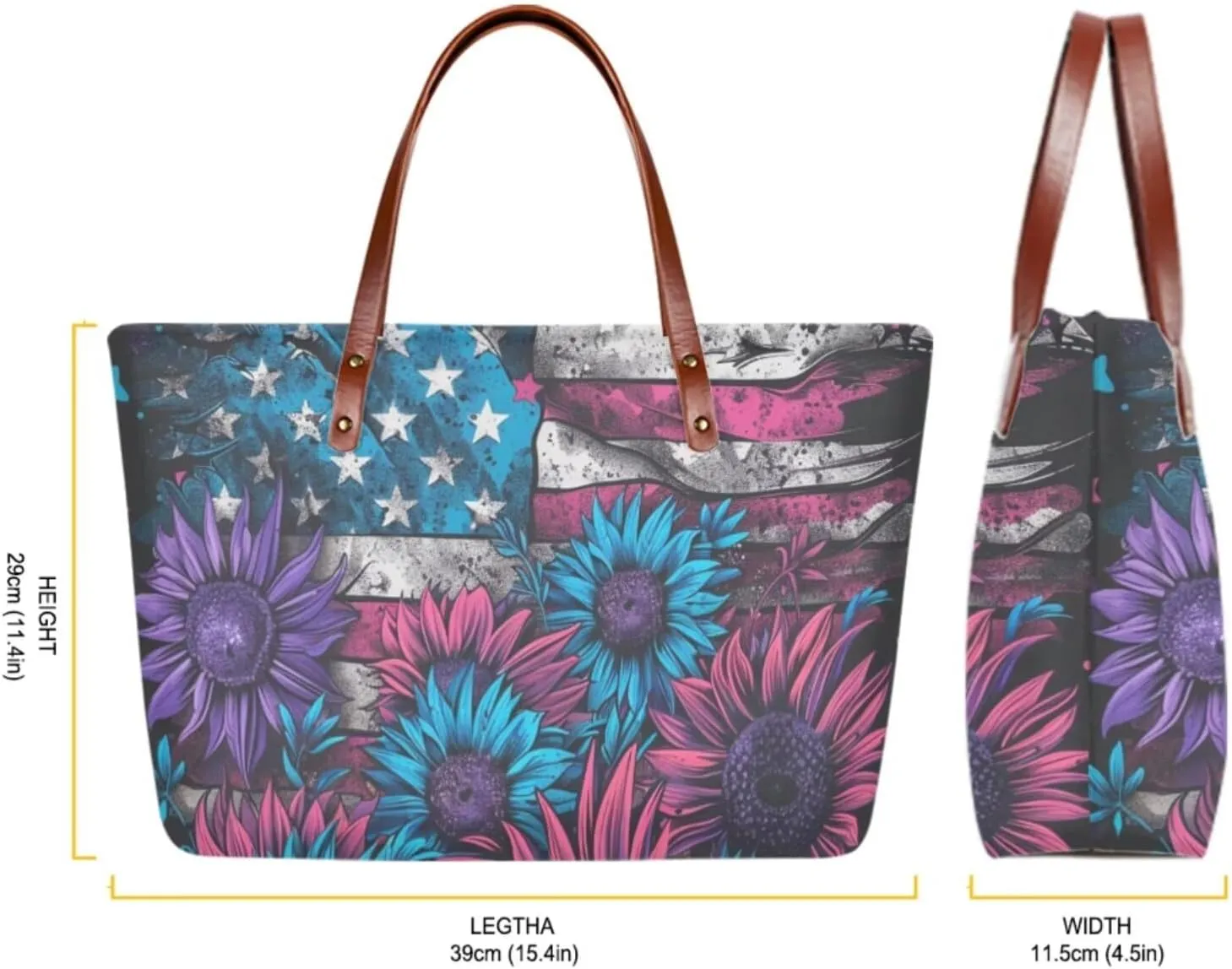 Womens Handbag with Matching Wallet, Large Top Handle Purse Shoulder Tote Bag with PU Clutch Wallet Purse