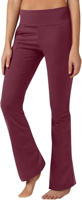 Womens High Waist Pants Summer Straight Leg Yoga Slacks Casual Stretch Workout Running Athletic Trousers with Pockets