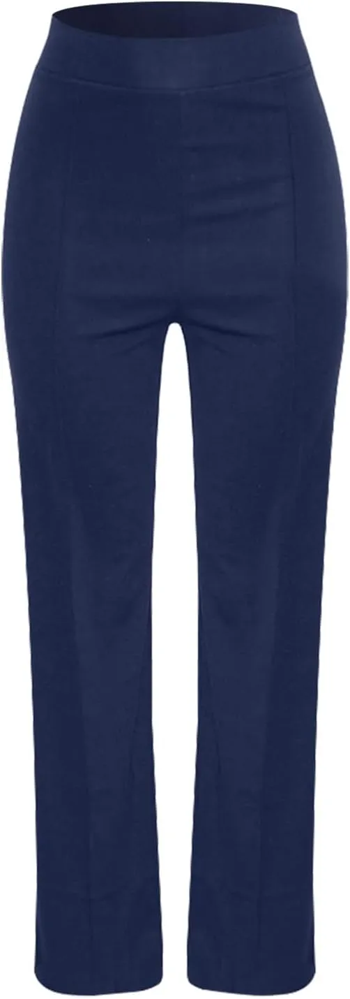 Women's High Waist Wide Leg Pants Yoga Trousers with Pockets Stretch Loose Casual Lounge Sweatpants Joggers