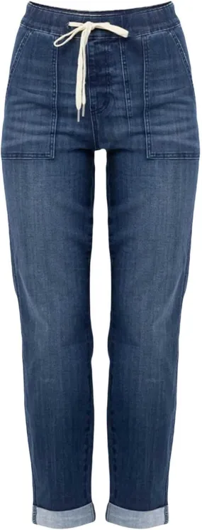 Women's Jeans High Waisted Straight Leg Stretchy Jeans Trendy Welt Pockets Loose Wide Leg Denim Pants