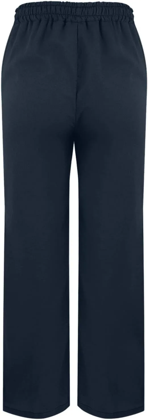 Womens Linen Pants Summer Elastic High Waist Split Hem Work Pant Casual Loose Drawstring Beach Trousers Slacks Clothes