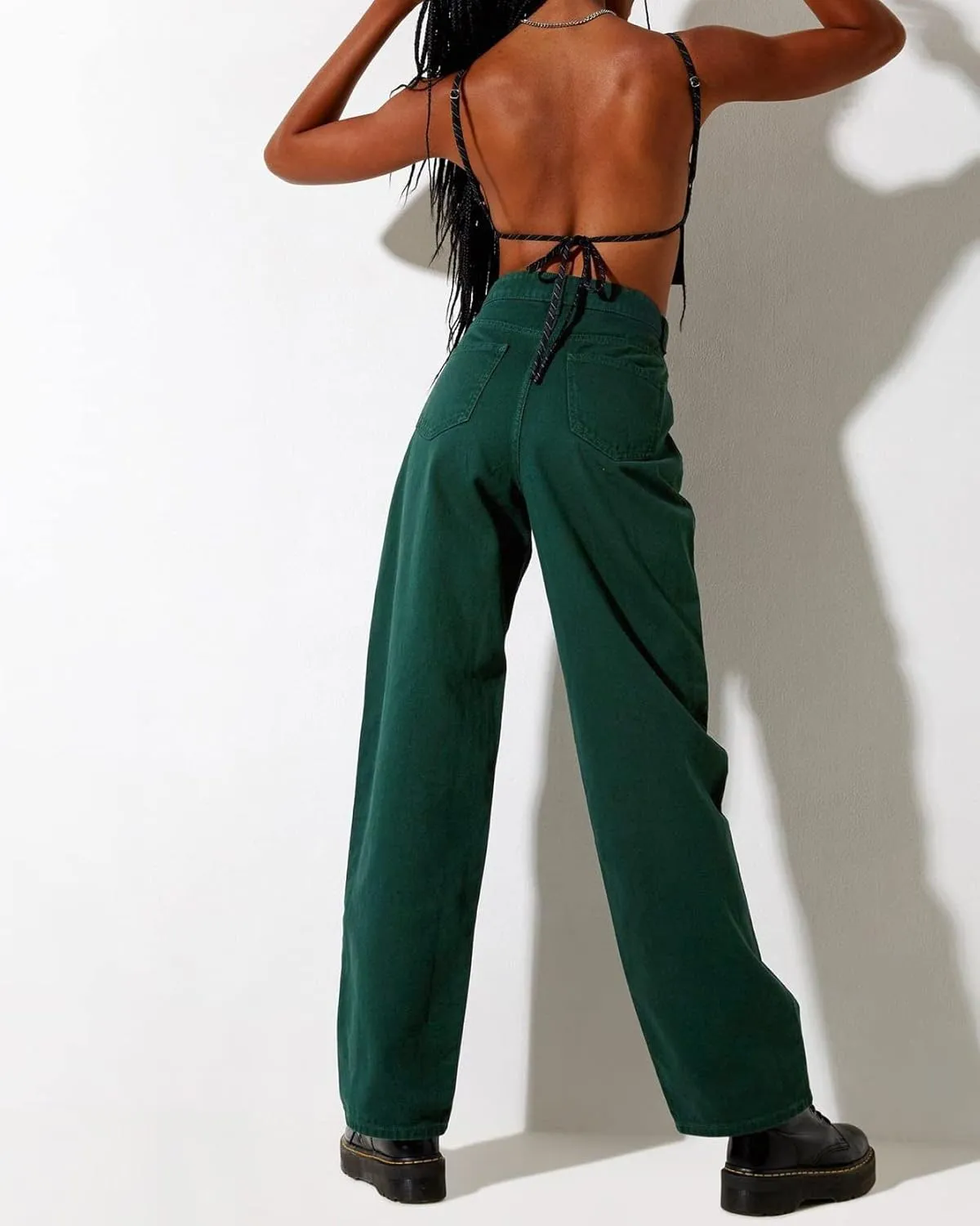 Women's Loose Jeans High Waisted Wide Leg Baggy Straight Jeans Denim Pants