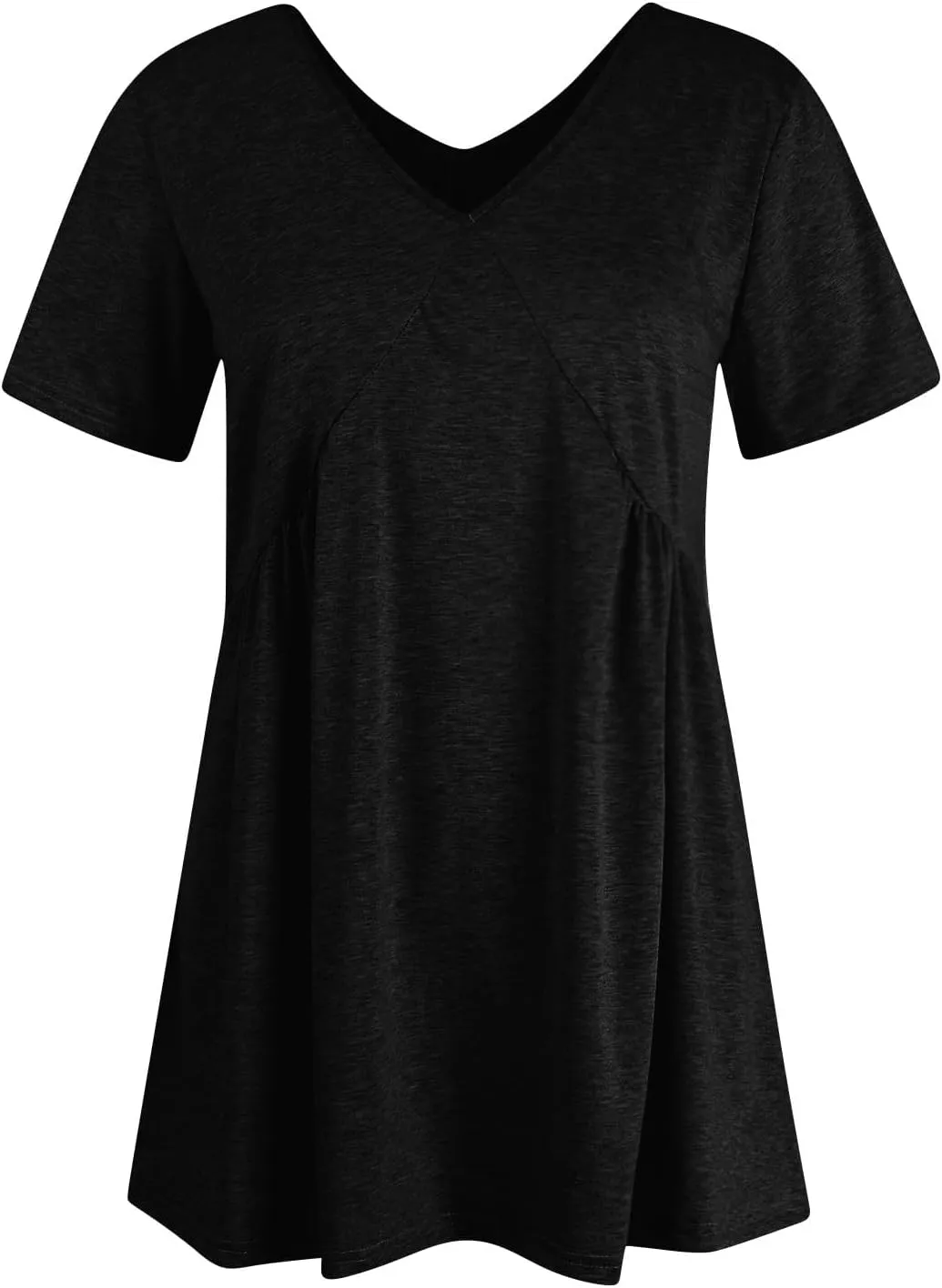 Womens Mini Dress 2025 Casual Short Sleeve V Neck Swing Sundress Trendy Loose Sleeveless Dresses Loose Fit Beach Dress