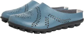 Womens Mules Slippers Summer Casual Sandals Shoes Hollow Slip Clogs Close Toe Breathable Slip On Flat Loafers Outdoor Comfortable Dressy Bohemian Platform Slipper Work Office Fashion Shoes