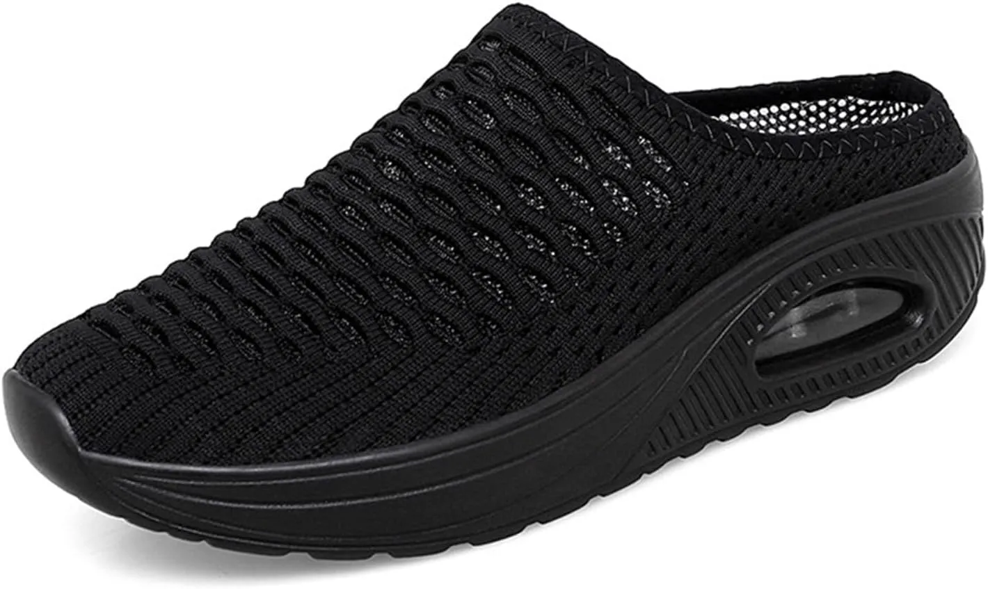 Women's Orthopedic Clogs with Air Cushion Support Mesh Sandals Close Toe Wide Width Non-Slip Breathable Slippers Mules Clogs for Women Summer Casual Lightweight Walking Outdoor Slippers