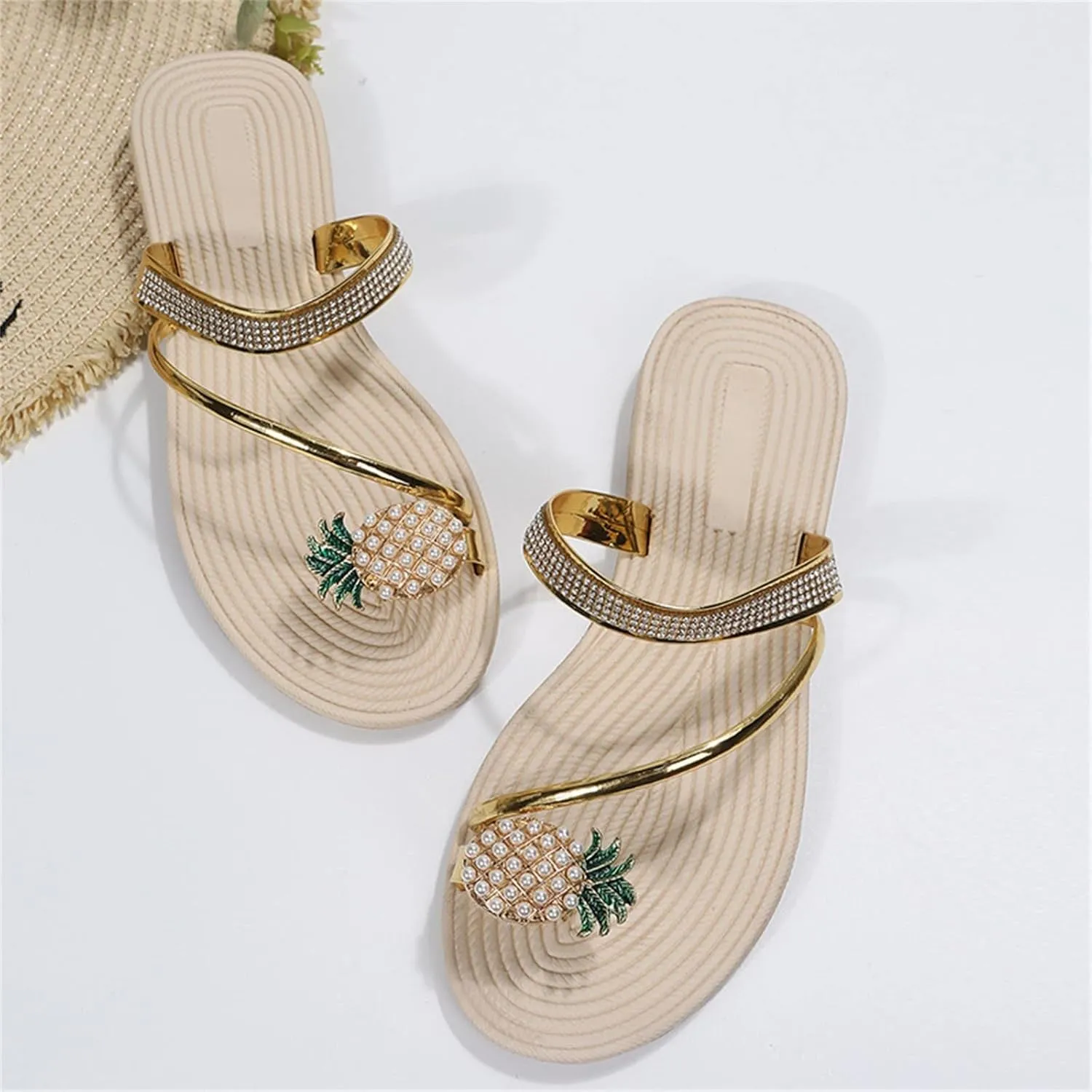 Women's Sandals Women's Flat Sandals Flat for Women Dressy for Women Sandal Comfortable Heels Open Toes Ankle Strap