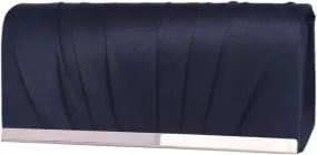 Womens Satin Clutch Pleated Evening Bag Wedding Purse