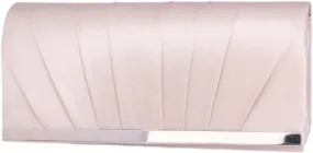 Womens Satin Clutch Pleated Evening Bag Wedding Purse