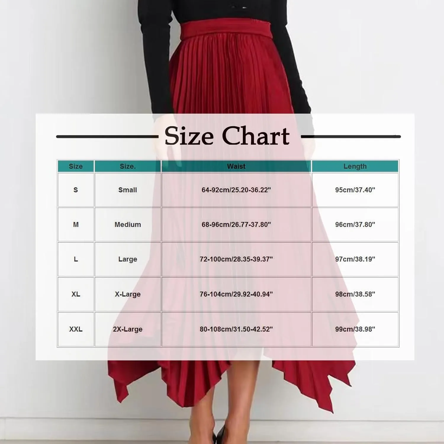 Women's Shirring Pleated Midi Skirt Asymmetrical Hem Trendy Clothes Summer Elastic High Waisted A-Line Swing Skirts