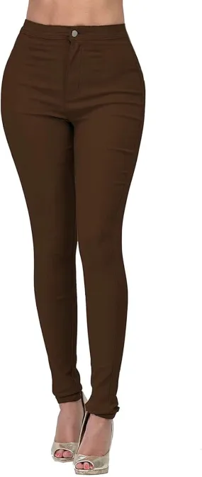 Womens Skinny Denim Jeans High Waisted Stretchy Plus Size Jeans Leggings Straight Leg Small Feet Slim Casual Trousers