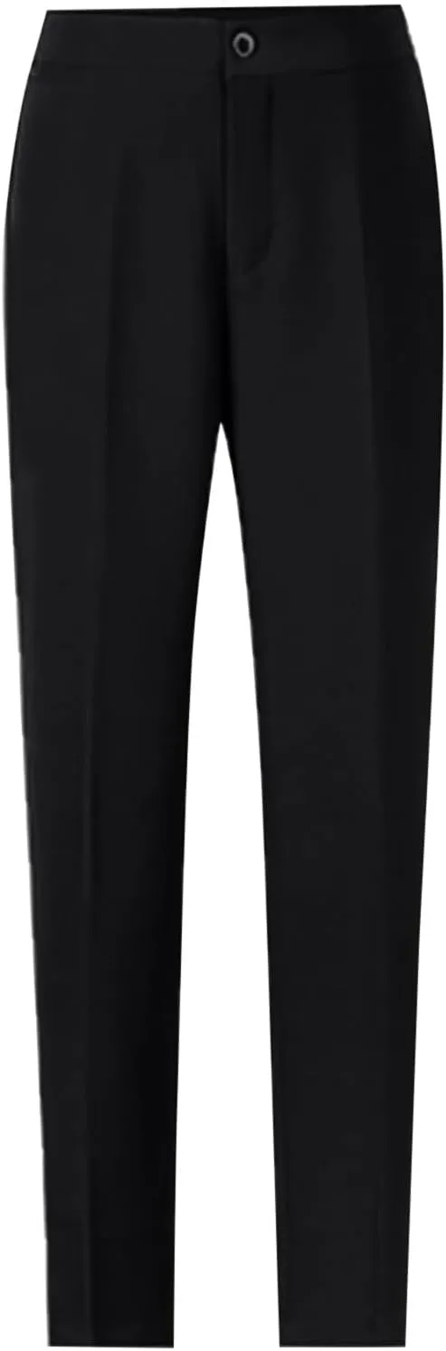 Womens Slim Suit Pants High Waist Wide Leg Trousers Formal Office Business Slacks Straight Suit Pants Palazzo Pants
