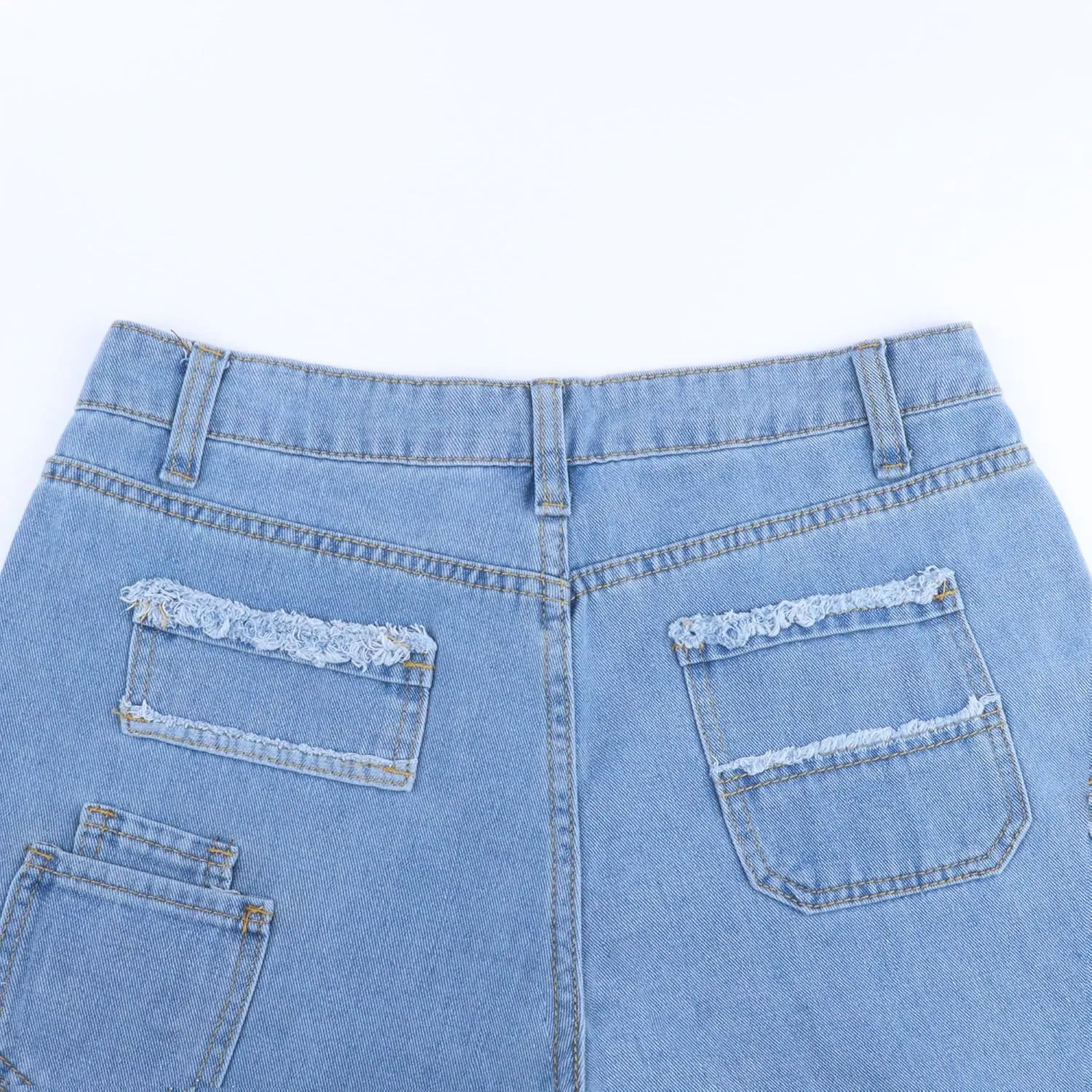 Womens Star Print Jeans Y2k Jeans Baggy Denim Pants Vintage Blue Jeans Straight Leg Pants