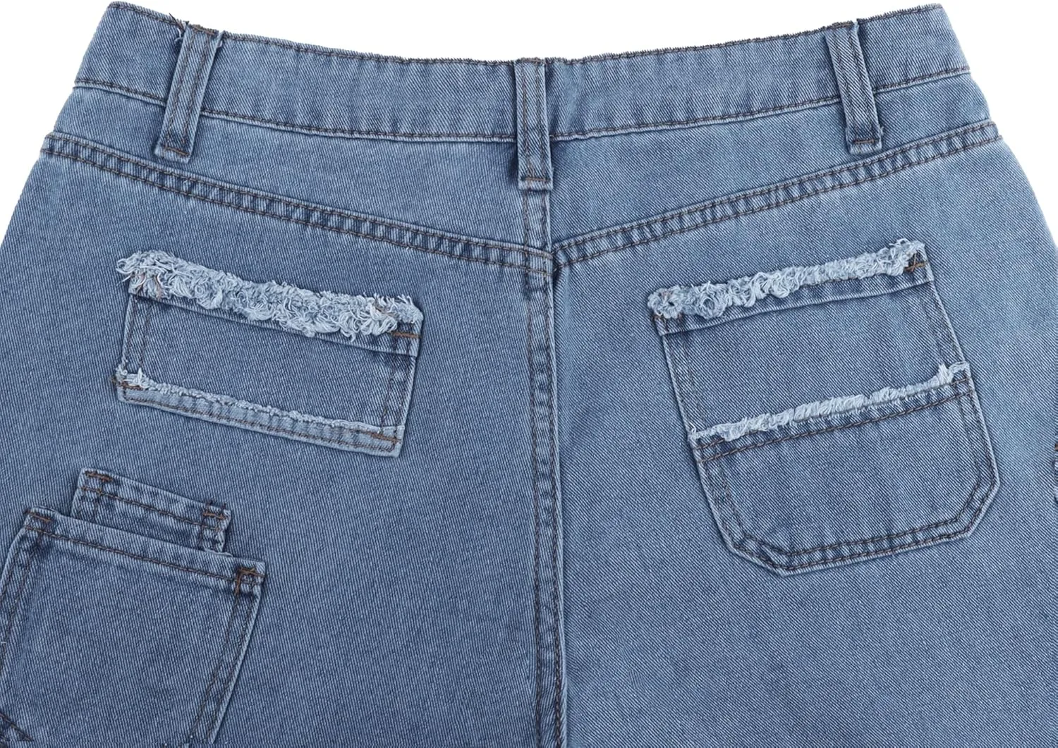 Womens Star Print Jeans Y2k Jeans Baggy Denim Pants Vintage Blue Jeans Straight Leg Pants