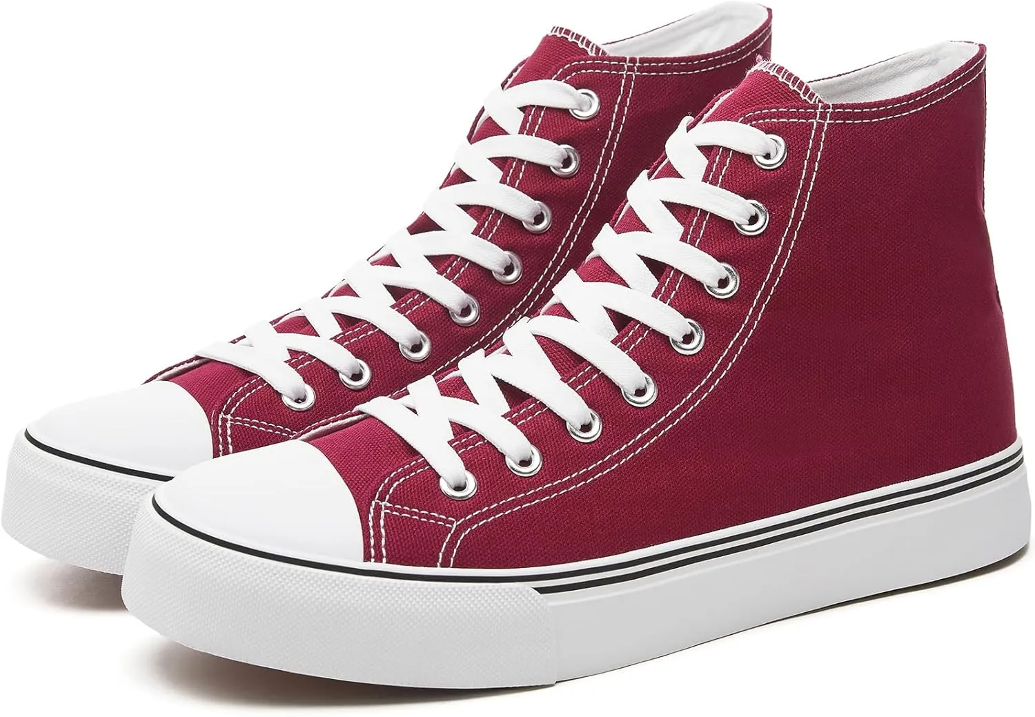 yageyan Mens High Top Canvas Sneakers Fashion Lace up Walking Shoes Casual Classic