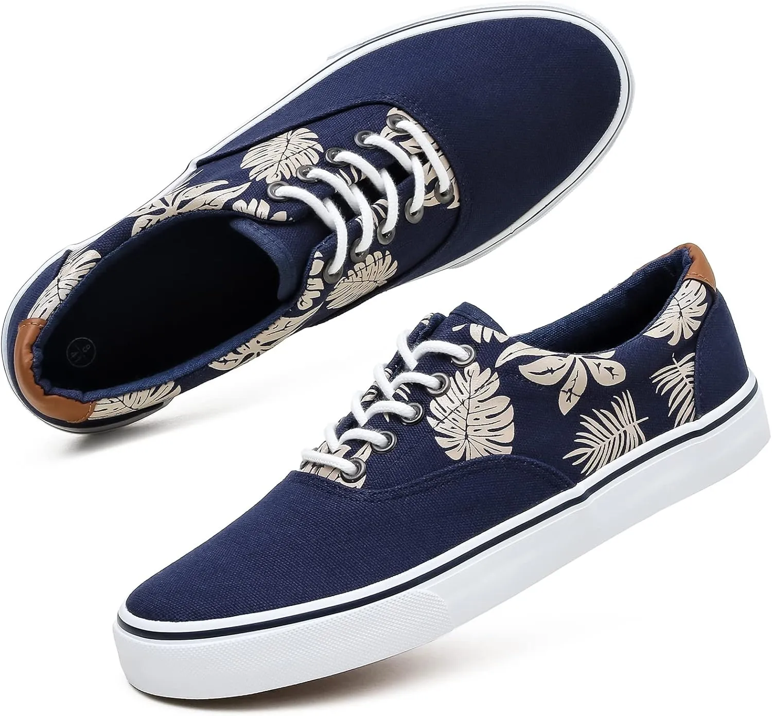 yageyan Mens Low Top Canvas Walking Shoes Lace-up Fashion Sneakers Casual