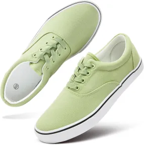 yageyan Mens Low Top Canvas Walking Shoes Lace-up Fashion Sneakers Casual