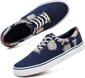 yageyan Mens Low Top Canvas Walking Shoes Lace-up Fashion Sneakers Casual