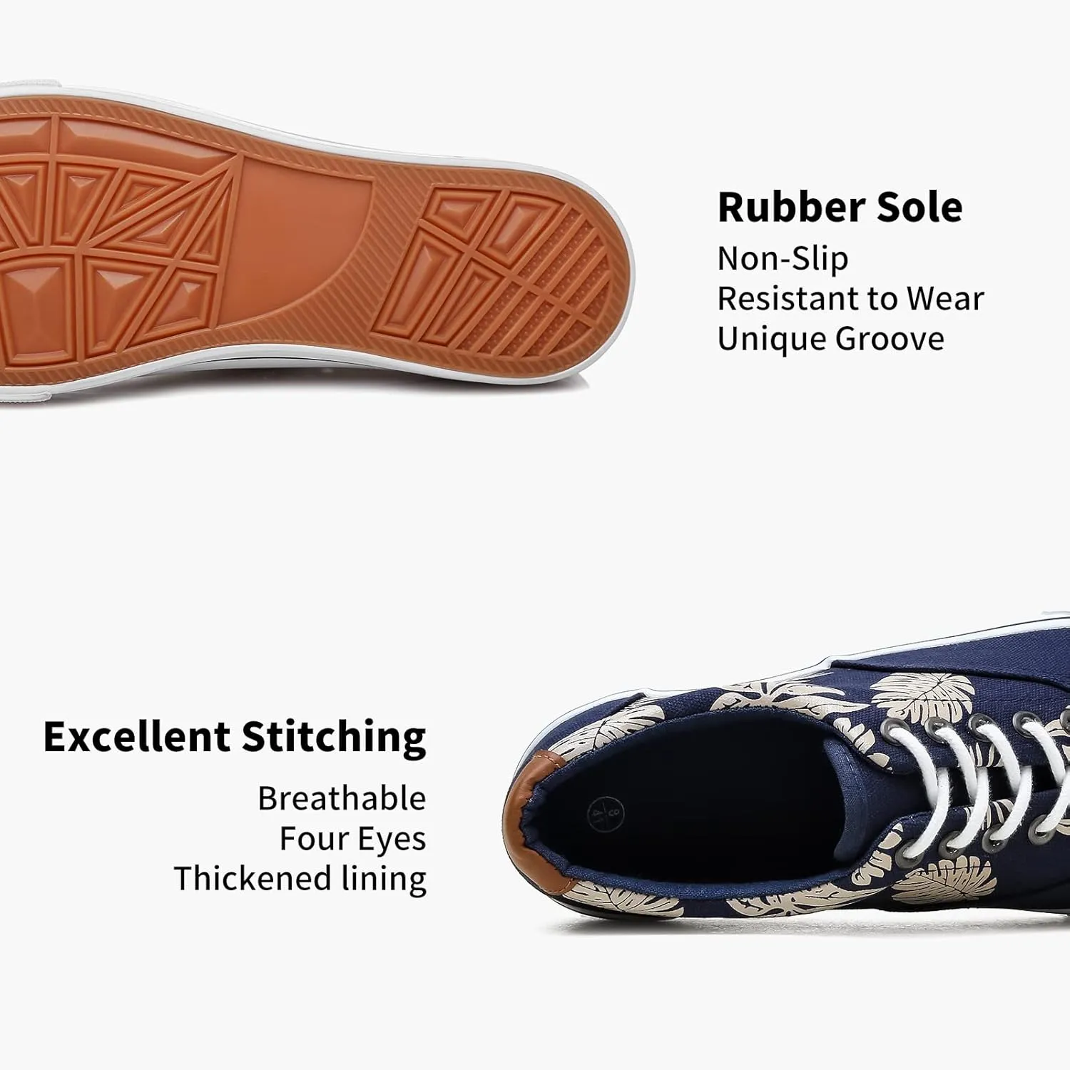 yageyan Mens Low Top Canvas Walking Shoes Lace-up Fashion Sneakers Casual