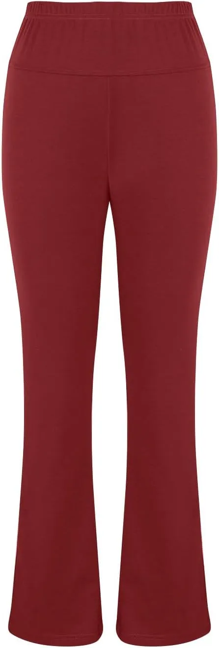 Yoga Pants Women High Waisted Tummy Control Pants Stretch Workout Pants Casual Dressy Pants Flare Leg Pants Plus Size