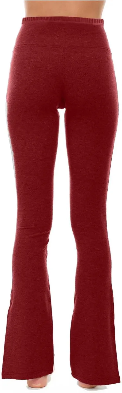 Yoga Pants Women High Waisted Tummy Control Pants Stretch Workout Pants Casual Dressy Pants Flare Leg Pants Plus Size